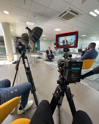 Corporate interview setup